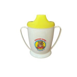 Tommee Tippee Yellow and‎ White Sippy Cup Playskool Baby, Inc. 1987-1989 Vintage